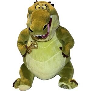 Disney Princess & The Frog MC Louis Alligator Plush 13" Movie Toy Green